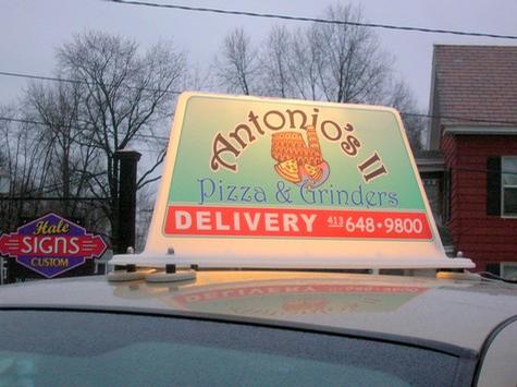 Antonios II Rooftop sign — specialty custom sign by Hale Custom Signs
