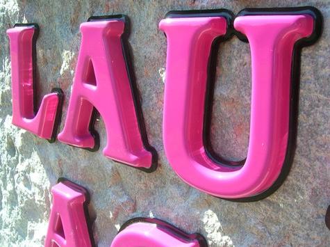 Lauren Acres - Letter Detail — dimensional letter sign by Hale Custom Signs