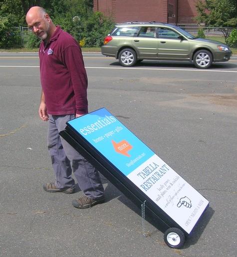 Tabella’s & essentials with wheels — specialty custom sign by Hale Custom Signs
