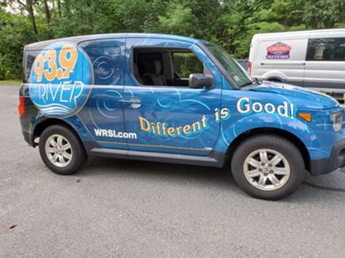 The River Vehicle — corporate identity sign by Hale Custom Signs