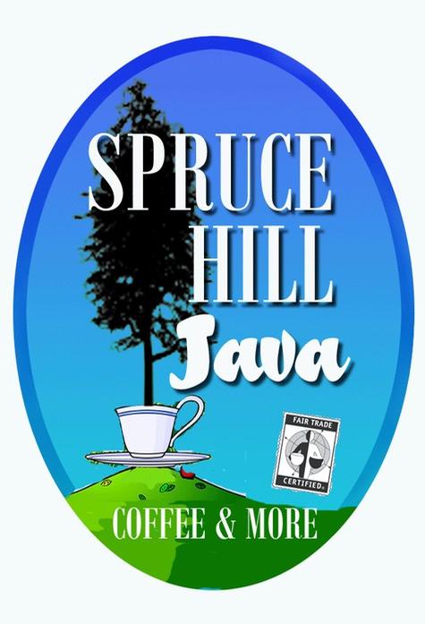 Spruce Hill Java — custom sign design by Hale Custom Signs