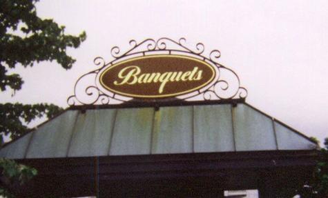 Banquets Sign & Ironwork — specialty custom sign by Hale Custom Signs