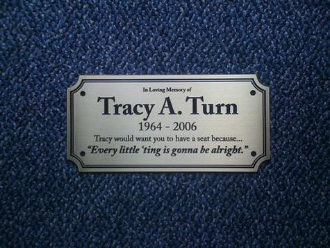 In Memory of Tracy Turn — specialty custom sign by Hale Custom Signs