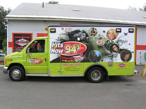 Hits Now 94.3 Wrap graphic — vehicle graphics installation by Hale Custom Signs