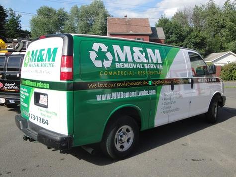 M&M Removal — vehicle graphics installation by Hale Custom Signs