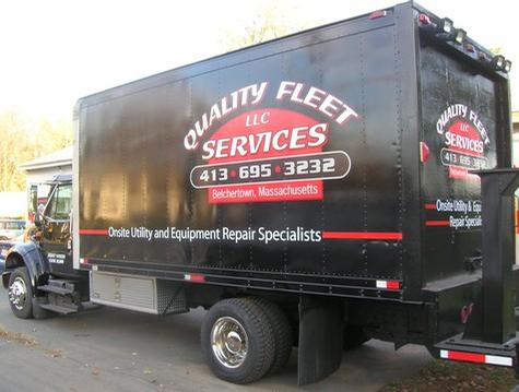 Quality Fleet Service — vehicle graphics installation by Hale Custom Signs