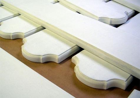 Routed Edges — sign being fabricated on the bench by Hale Custom Signs