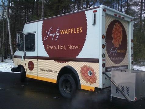 Simply Waffles — vehicle graphics installation by Hale Custom Signs