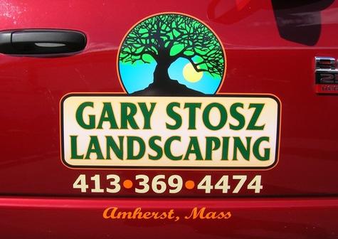 Gary Stosz Landscaping — vehicle graphics installation by Hale Custom Signs
