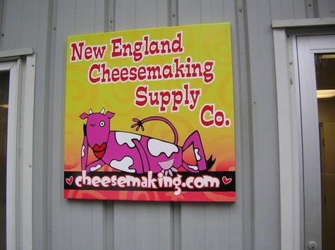 New England Cheesmaking Supply — wall-mounted building sign by Hale Custom Signs