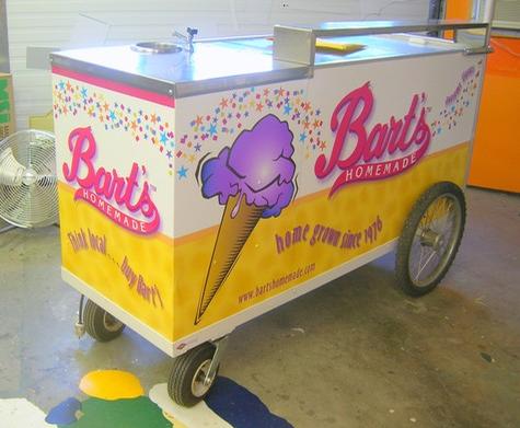 Bart’s Ice Cream: Wrap Graphics — specialty custom sign by Hale Custom Signs