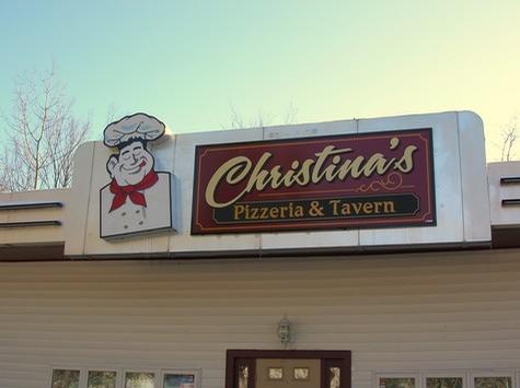 Christina’s Pizzeria — wall-mounted building sign by Hale Custom Signs