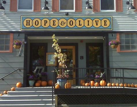 Hope & Olive- multi layer MDO signply wall sign — wall-mounted building sign by Hale Custom Signs