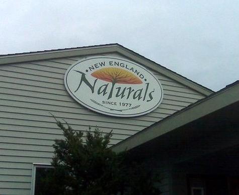 New England Natural Bakers — wall-mounted building sign by Hale Custom Signs