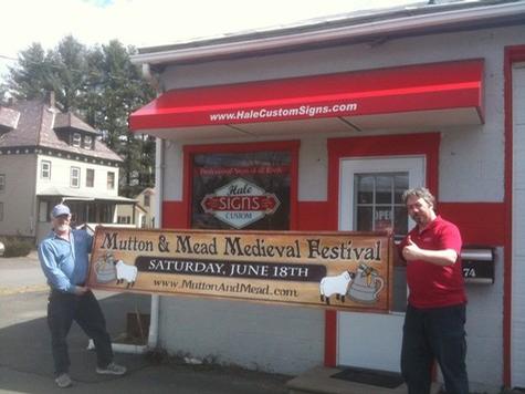 Mutton & Mead Festival (Greg & Mik) — custom printed vinyl banner by Hale Custom Signs
