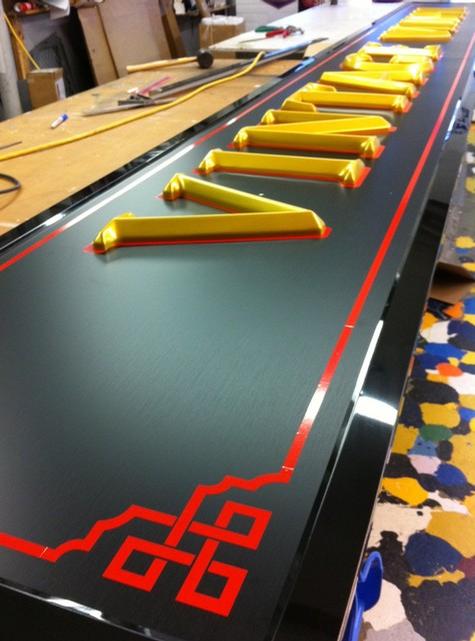 Vintage Vinyl Dimensional Letters for John Doe, Jr. — dimensional letter sign by Hale Custom Signs