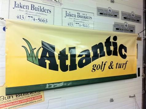 Atlantic Golf and Turf — custom printed vinyl banner by Hale Custom Signs