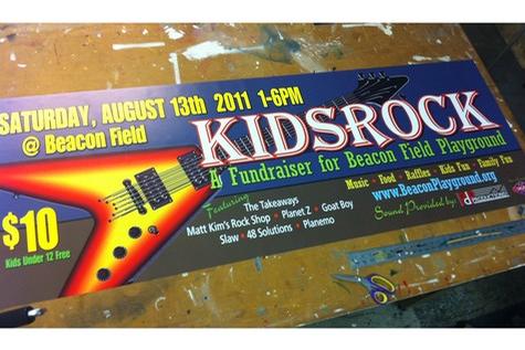 KidsRock — custom printed vinyl banner by Hale Custom Signs