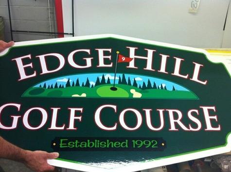 Edge Hill Golf Course — post and panel sign by Hale Custom Signs