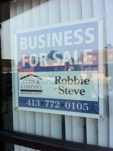 Simple Printed Banner — sign being fabricated on the bench by Hale Custom Signs