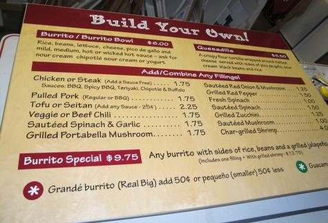 Bueno Y Sano — custom menu board by Hale Custom Signs