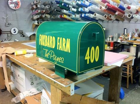 Mailbox Lettering — specialty custom sign by Hale Custom Signs