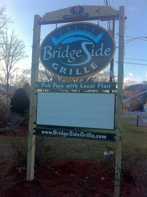 Bridgeside Grill — changeable message board by Hale Custom Signs