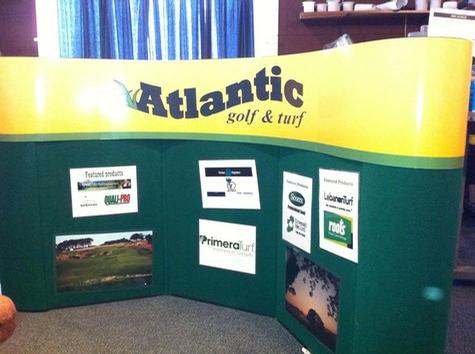 Atlantic Golf & Turf - Header — trade show display by Hale Custom Signs
