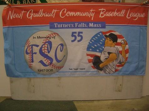 Newt Guilbault- Fabric Banner — specialty custom sign by Hale Custom Signs