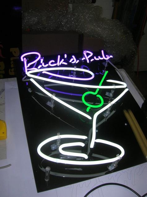 Ricks Pub — custom neon sign by Hale Custom Signs