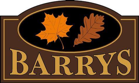 Barrys hanging sign — custom sign design by Hale Custom Signs