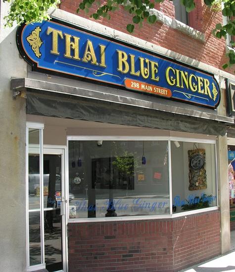 Thai Blue Ginger- Cut PVC letters — dimensional letter sign by Hale Custom Signs