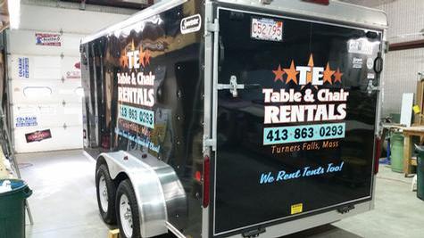Vehicle graphics installation fabricated by Hale Custom Signs in Gill, MA