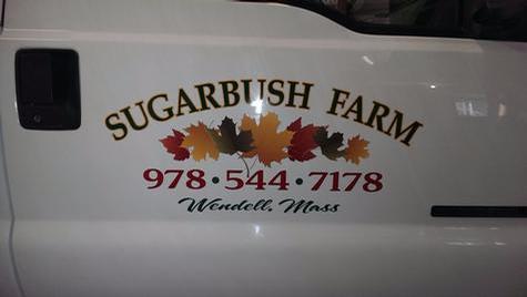 Vehicle graphics installation fabricated by Hale Custom Signs in Gill, MA