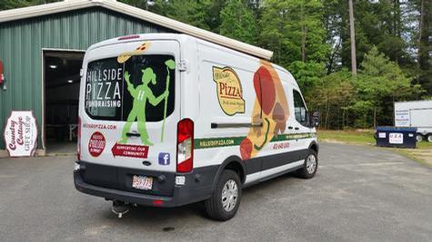 Vehicle graphics installation fabricated by Hale Custom Signs in Gill, MA