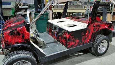 Golf cart wrap — specialty custom sign by Hale Custom Signs