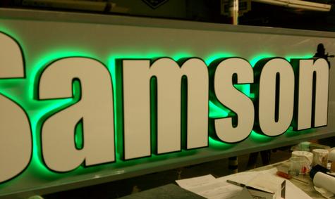 Samson Mfg. Channel letters — dimensional letter sign by Hale Custom Signs