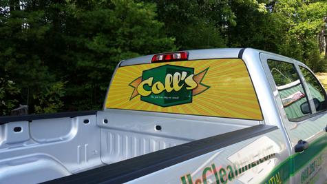Rear window graphics — specialty custom sign by Hale Custom Signs