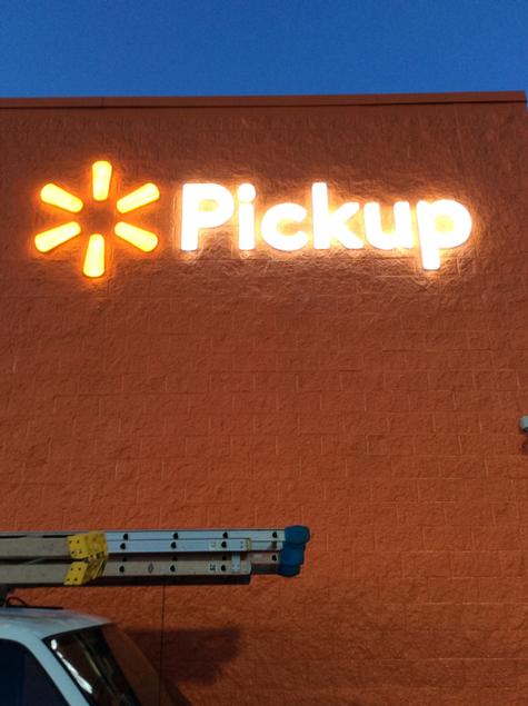 Walmart-Orange MA — corporate identity sign by Hale Custom Signs
