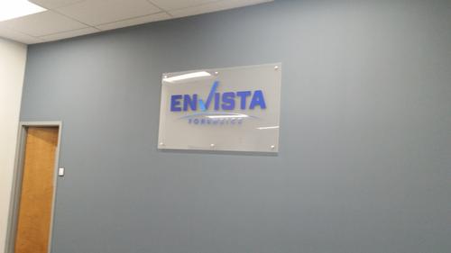 Interior wall mount sign- Frosted acrylic — specialty custom sign by Hale Custom Signs